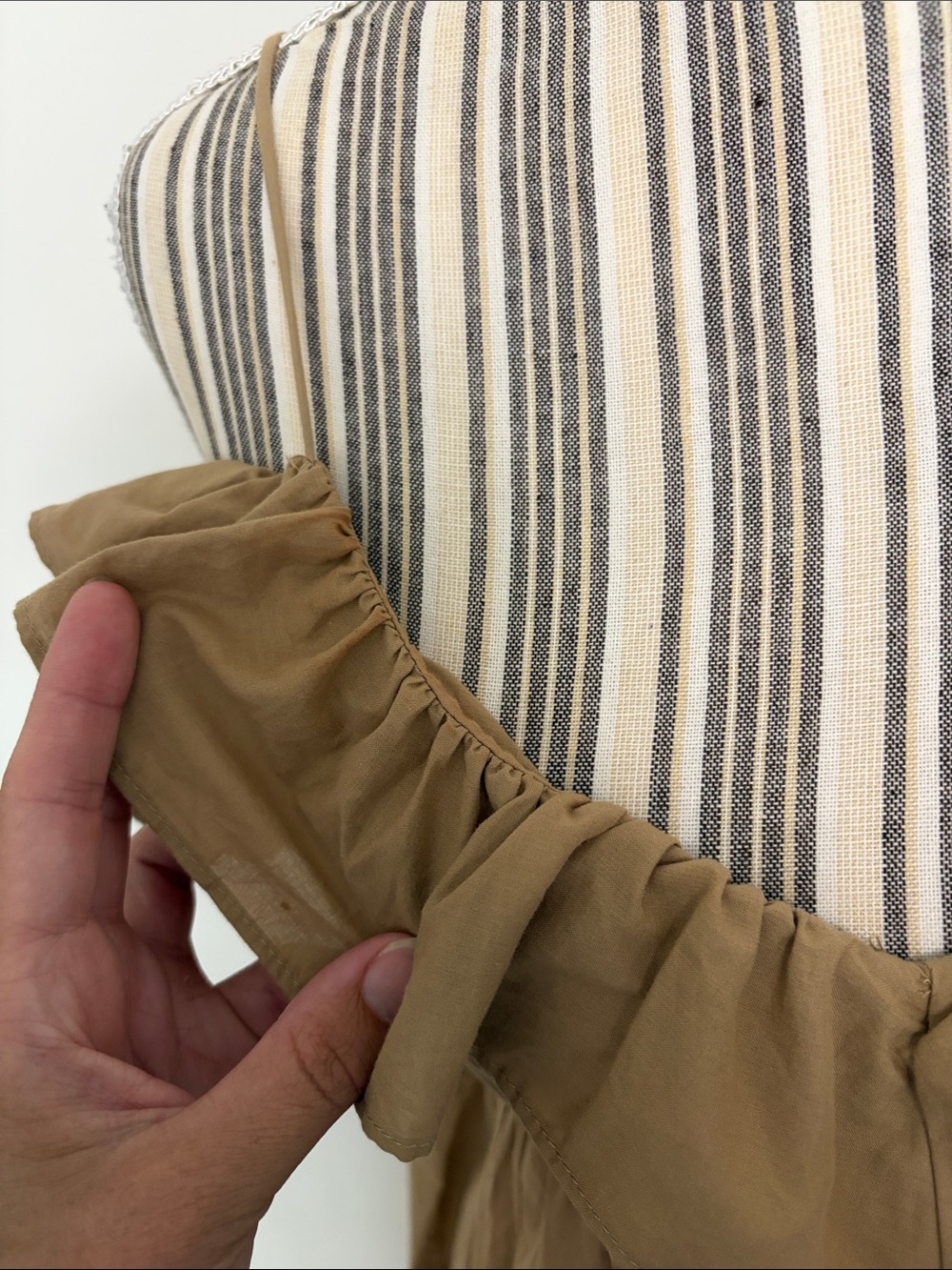 H&M Tan Ruffle-Top Maxi Dress - Picture 6 of 10